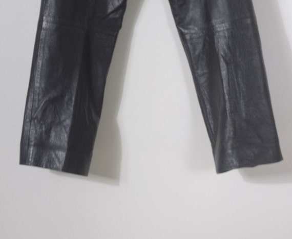 Womens leather pants, Motorbike style, Black pant… - image 10