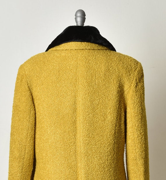 Womens Coat, Mustard colour, Elegant Coat, Size M… - image 8