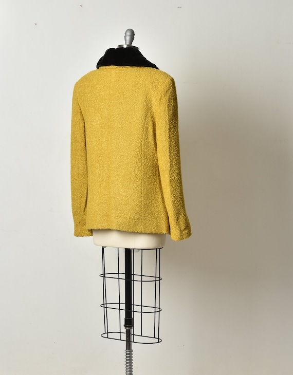 Womens Coat, Mustard colour, Elegant Coat, Size M… - image 9
