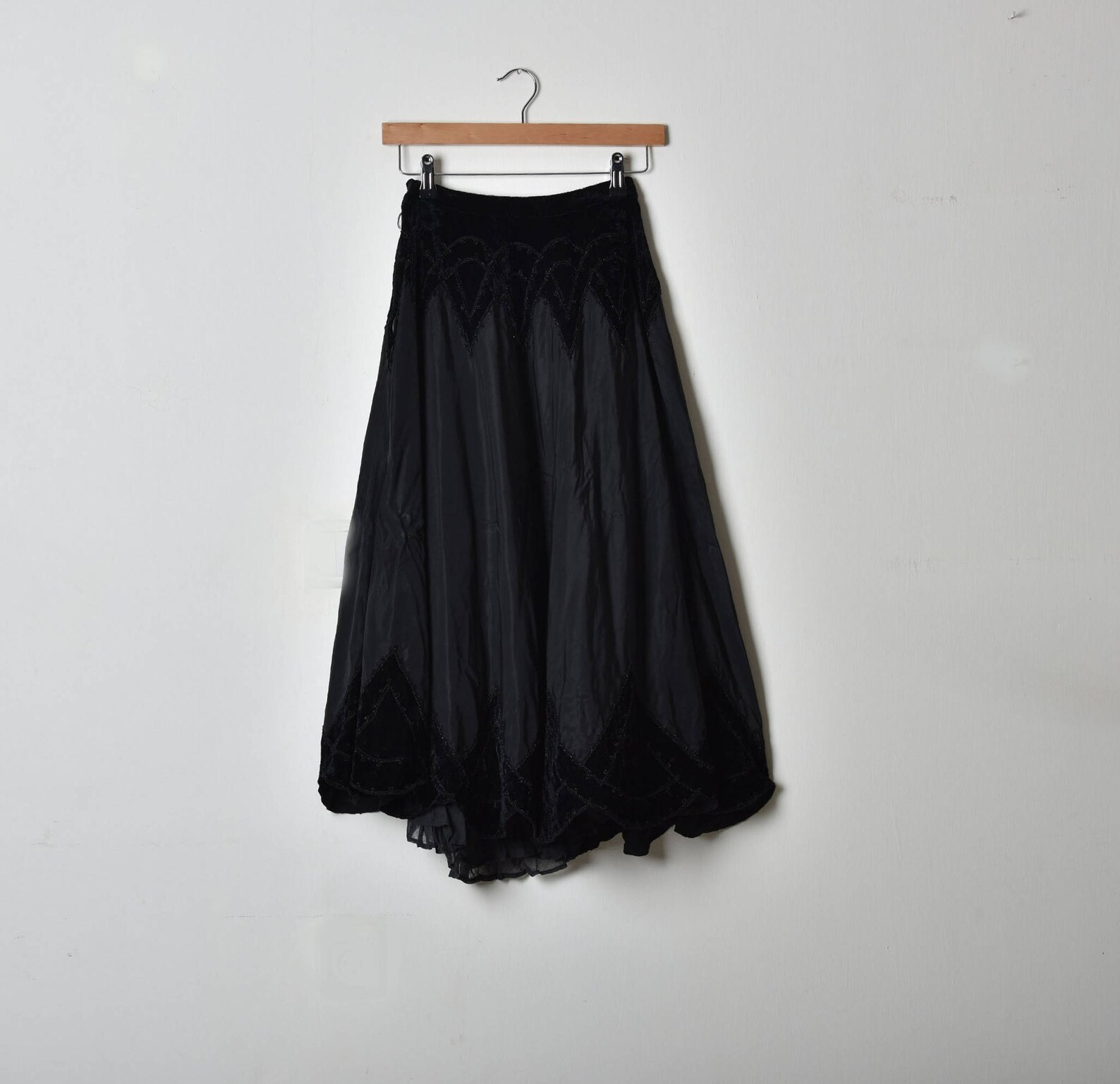 Long Black Skirt Flared Skirt Full Circle Skirt Midi Skirt - Etsy