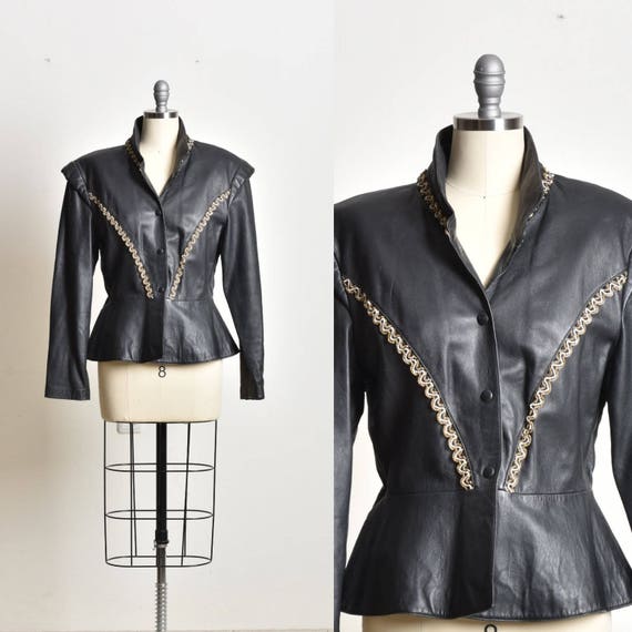 Leather Jacket, Black leather coat, women leather