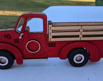 Wooden vintage truck