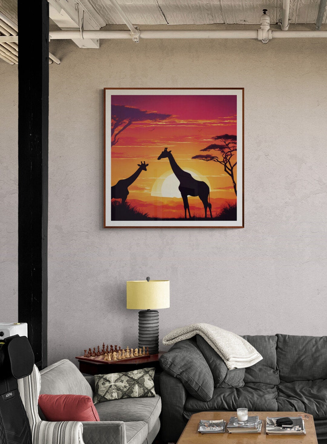 Digital Wall Arts, Safari Wall Arts, Animal Themed Wall Arts, Modern