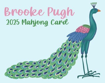 Mahjong Card Sticker—Peacock Pride