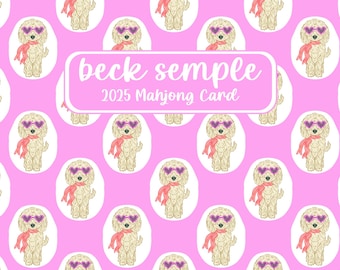 Pegatinas personalizadas de cartas de Mahjong: diseño laminado de garabatos