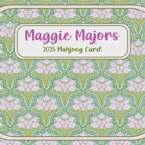 Mahjong Card Sticker—Andi Florals