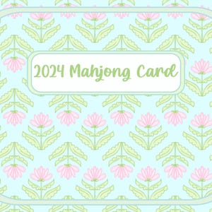 Mahjong Card Sticker—Soft & Springy