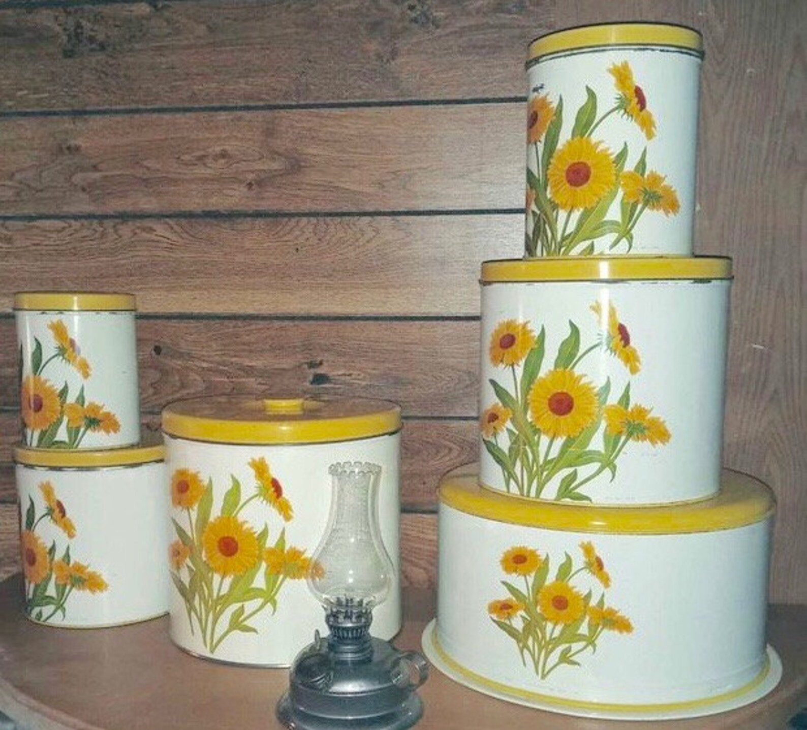 Sunflower Canisters GSW Kitchen Canister Set w/ Cookie Jar & Etsy