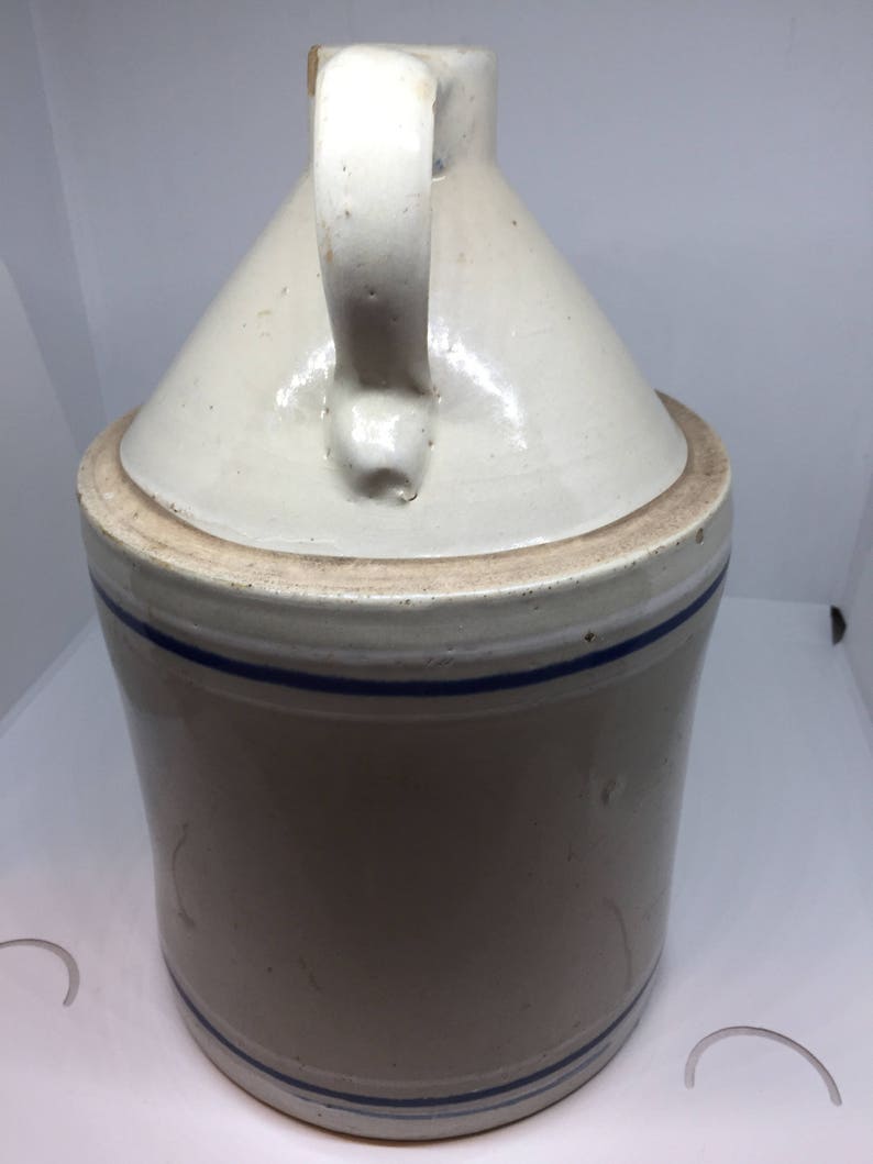 Antique Toronto Pottery Gallon Blue & White Banded Shoulder Etsy Canada