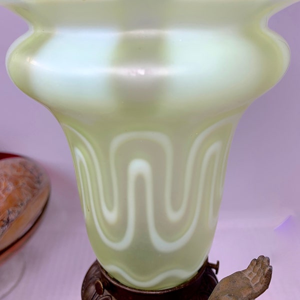 Lotto De 10 Pièces Uranium Paresoleil Verre Lampe Vaseline