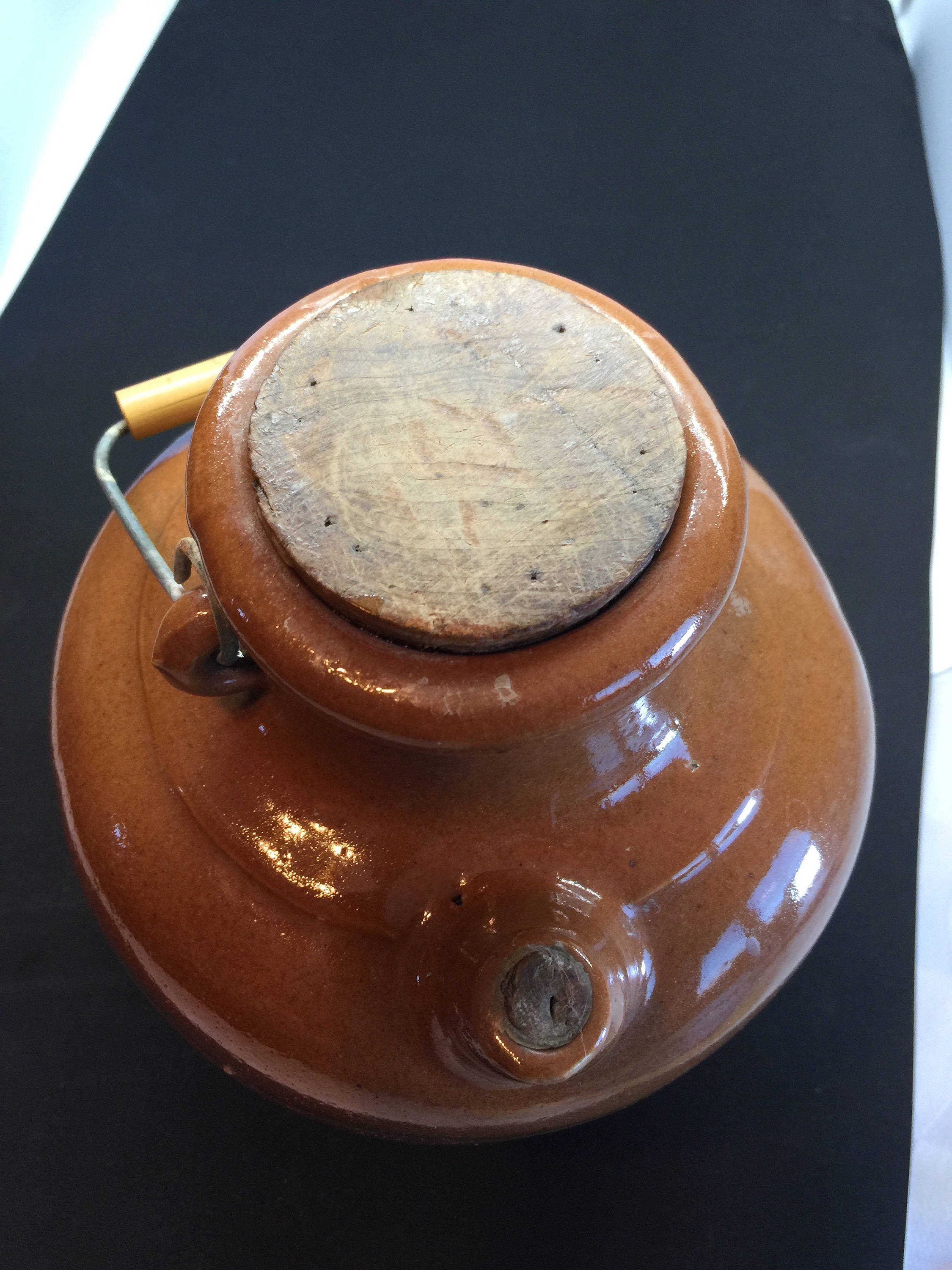 Antique Vintage Stoneware Crock Brown Ceramic with Spout & Etsy