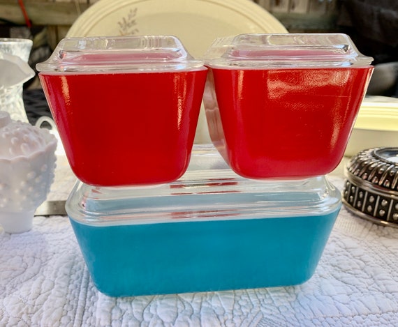 Vintage Pyrex Refrigerator Dishes Refrigerator Storage Oven to Fridge Pyrex Dish Ribbed Lids 500 Series Pyrex Collectibles CIRCA 1947 Etsy Australia