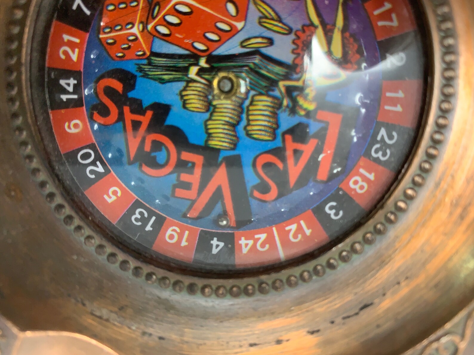 Vintage 1978 Las Vegas Roulette Wheel Copper Ashtray Souvenir Etsy