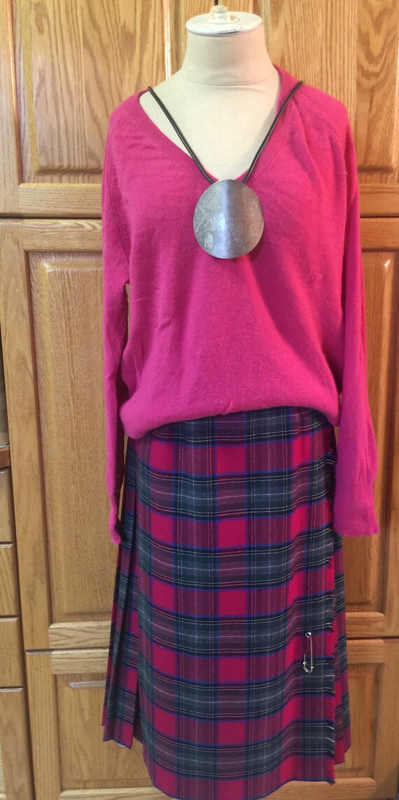 Immaculate! Vintage Aljean Canada Stewart Plaid Pu