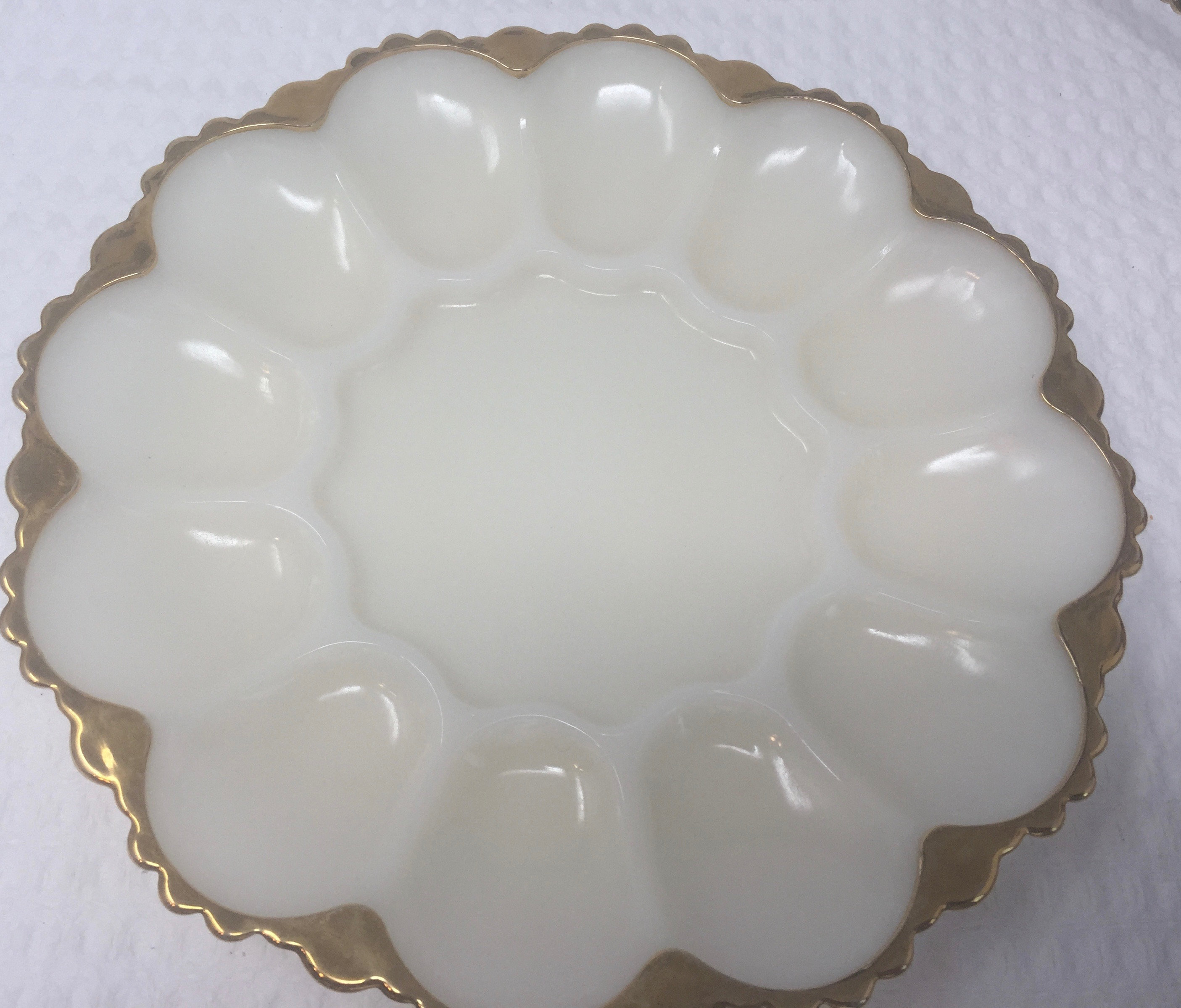 Deviled Devilled Egg Oyster Tray Server Mid Century Milk Etsy Canada