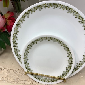 Replacements -  Corelle Spring Blossoms by Corning, Pyrex Corelle Livingware, Spring Blossoms AKA Crazy Daisy