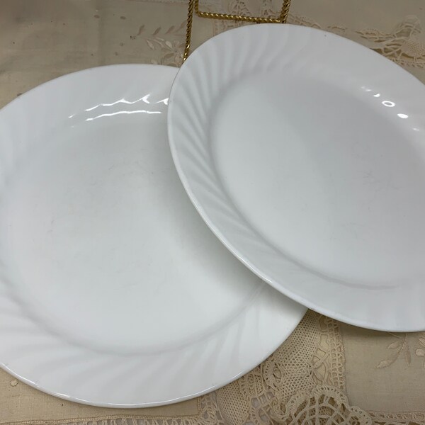 Corelle Enhancements Swirl Dinner Plates Etsy