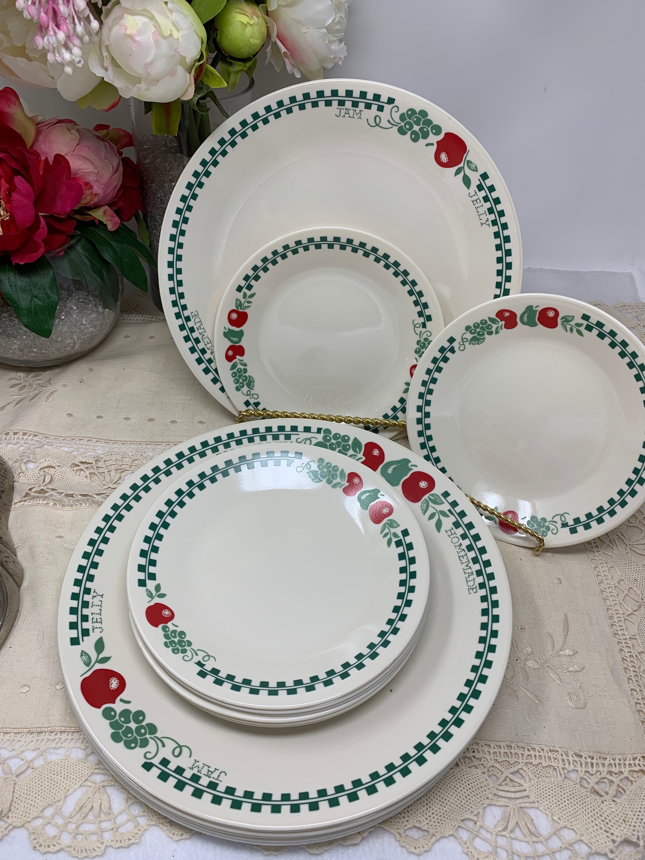 Dinnerware Sets Kitchen & Dining Homemade Corelle Jam Jelly Vintage