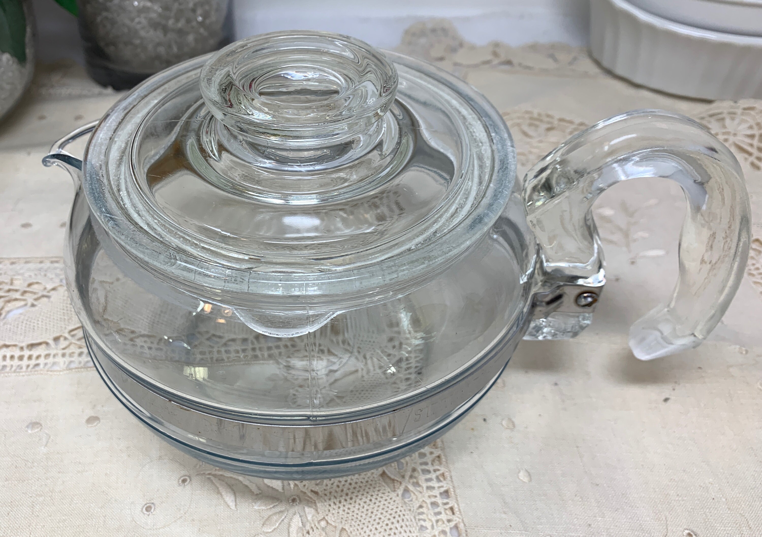 Vintage PYREX Teapot 6 Cup Flameware Glass Teapot 1960s. Etsy