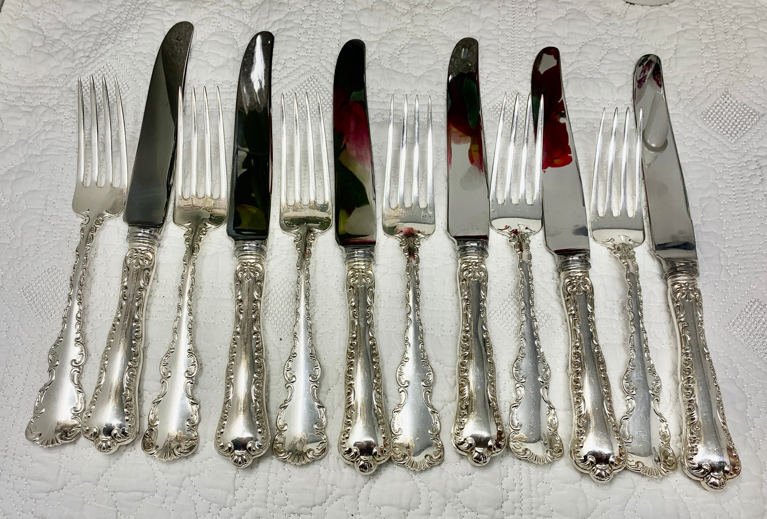 BIRKS VINTAGE STERLING SILVER LOUIS XV PATTERN 2 SPOONS 5.25