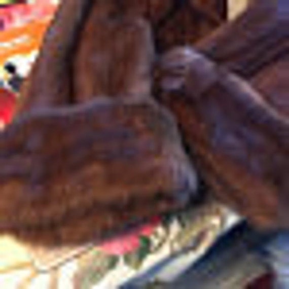 Vintage Rich Brown Mahogany Mink Jacket,  Trapeze… - image 3