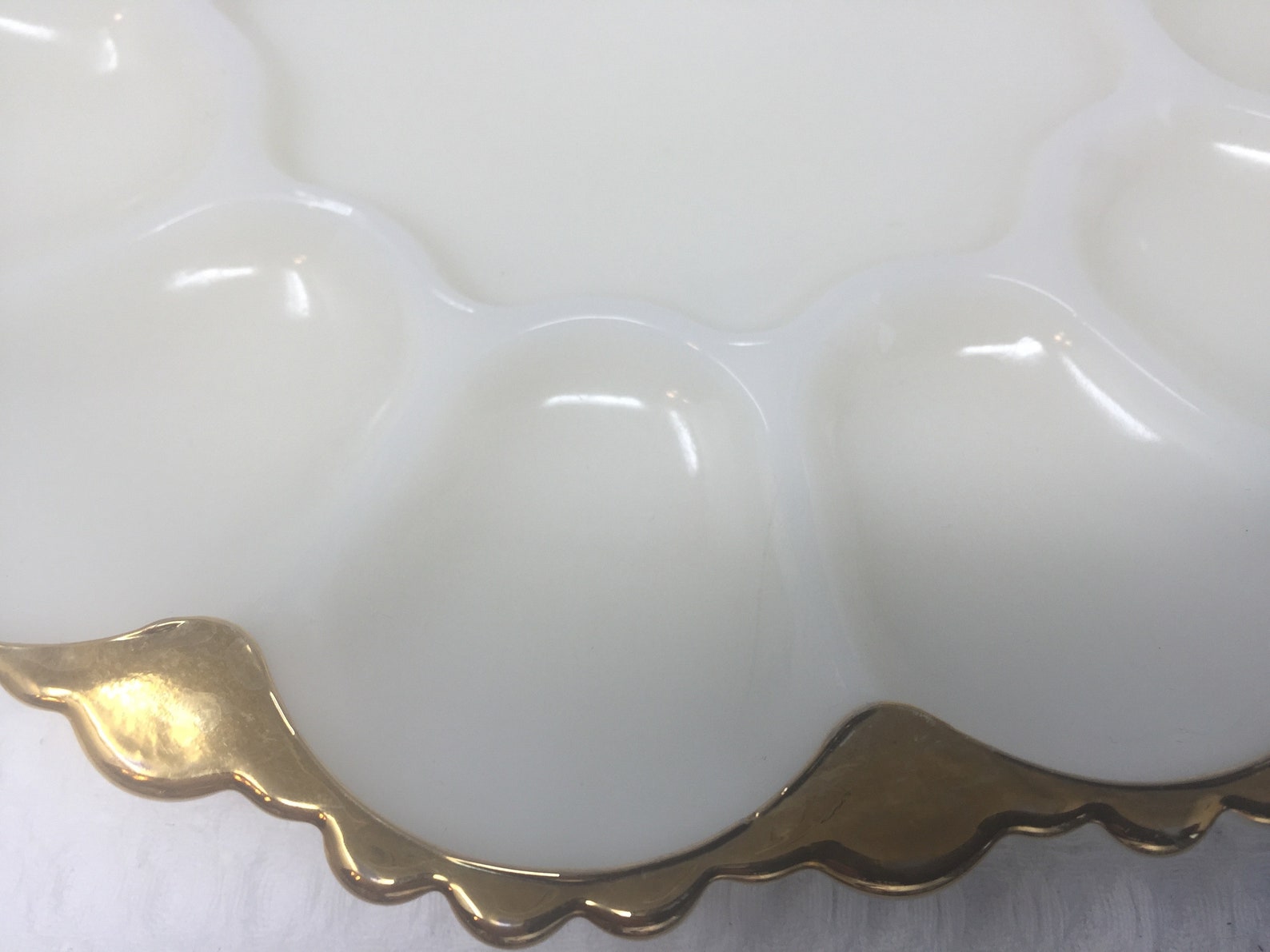 Deviled Devilled Egg Oyster Tray Server Mid Century Milk Etsy Canada