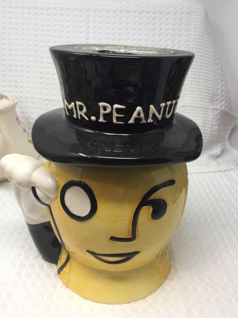 Vintage 1980s Mr Peanut Planters Peanuts Collectible Ceramic Etsy