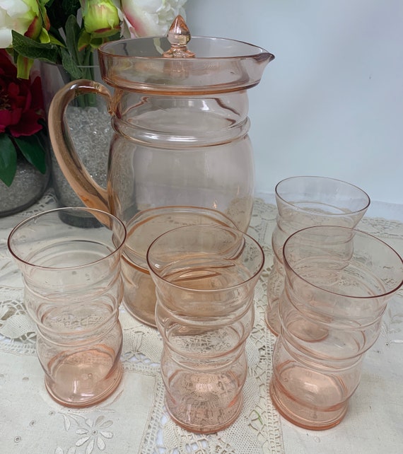 Drinking Glassware Glass Water Jug Set Glass Pitcher with Glass Cup Set -  China Glass Pitcher and Water Pitcher with Handle price