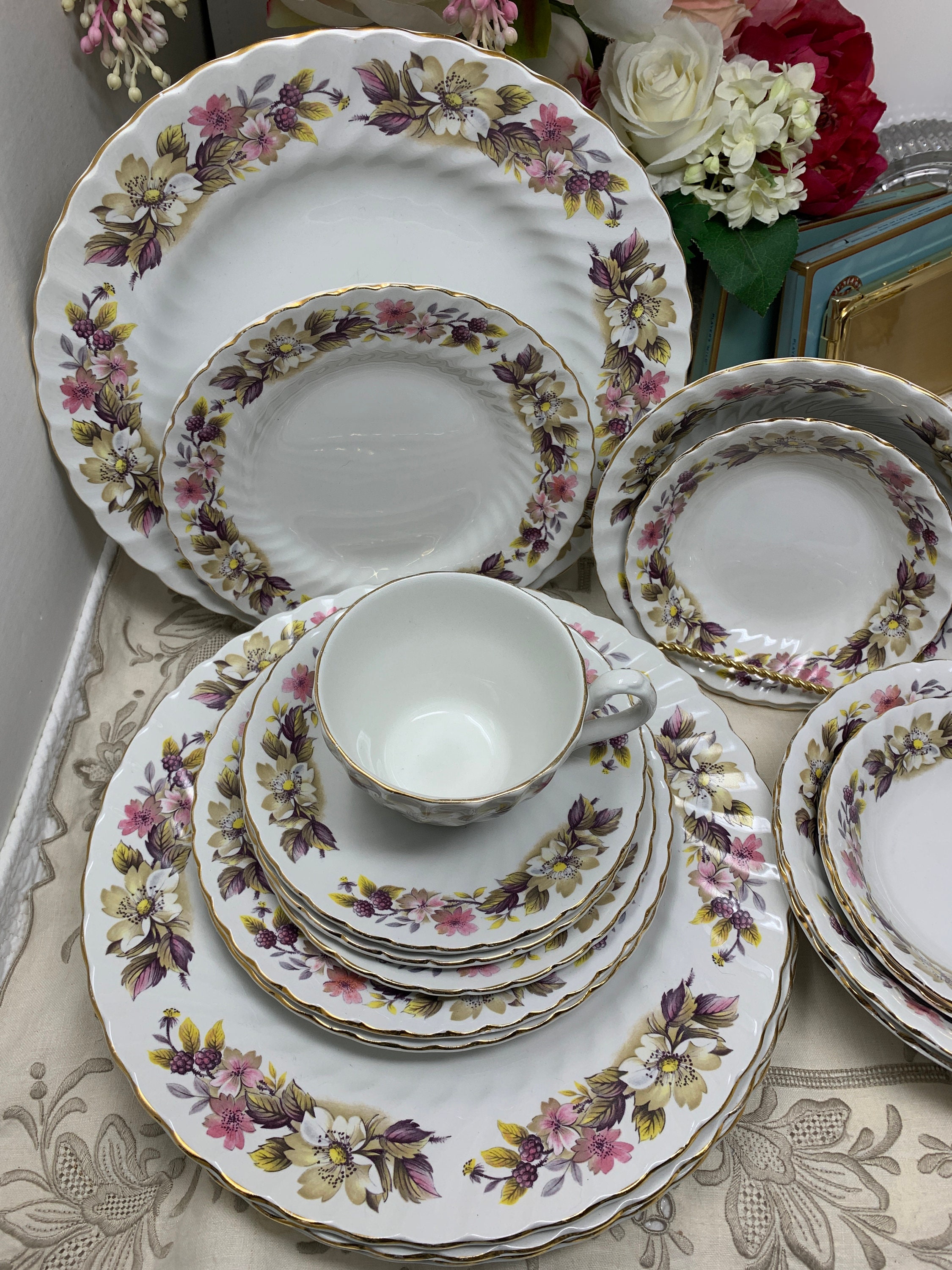 rotte7　 MYOTT 食器　8点セット Set of Eight Vintage Myott Son & Company England Royalty