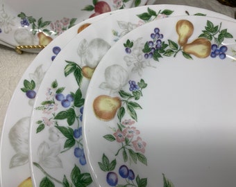 Scalloped Chutney Corelle Coordinates by Corning, Fall Harvest Colour Palate, Sculptured Apple & Pear Fruit, SOLD SEPARATELY See VARIATIONS