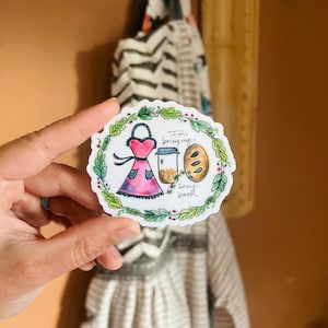 I’m Bringing Sexy Back sticker, funny sourdough starter vinyl sticker, baking humor gift, bread lover die cut sticker, home baker sticker