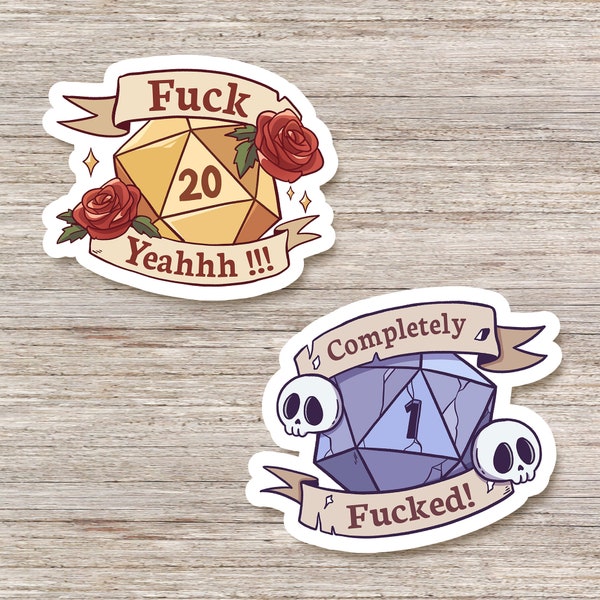 Dnd Dice | Stationery | Dungeons and Dragon Stickers