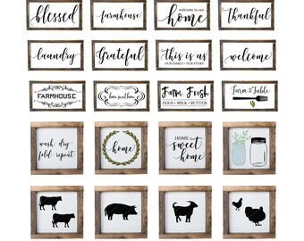 Farmhouse svg file bundle - farmhouse dxf png eps Silhouette Cutting Craft File - Rustic SVGs - laundry blessed grateful home sweet home svg