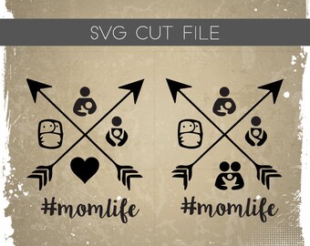 Mammaliv SVG - Amning SVG - Baby SVG - Mammaliv Klippfil - Mammaliv Silhuettfil för Klippning - Mamma svg