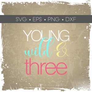 Junge wilde und drei SVG geschnittene Datei - Junge wilde und 3 Silhouette - junge Mädchen Junge wilde drei svg eps dxf png geschnittene Datei