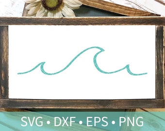 Ocean Wave SVG - Beach SVG - Ocean SVG - Simple Wave svg cut file