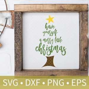 Christmas Tree Star svg dxf eps png file - Christmas svg dxf clipart - Christmas Decor DIY Craft - Christmas Tree Words Stencil