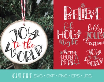 Christmas Ornament Cut Files SVG DXF | Christmas SVG - Christmas Svg Cut File