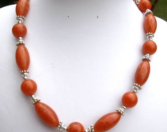 73 - Necklace natural carnelian beads