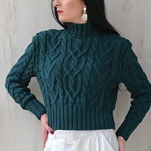 handmade high neck sweater