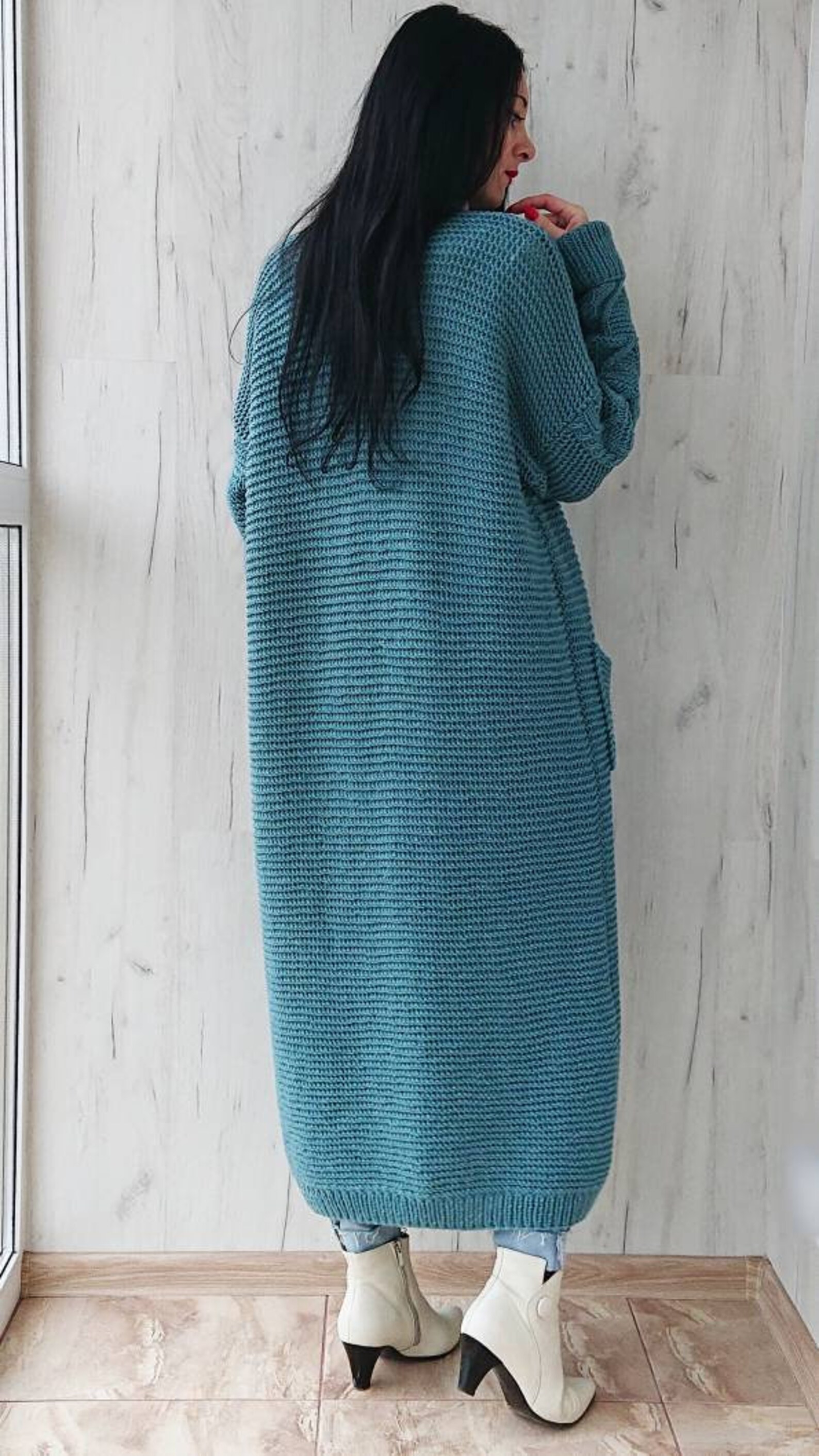 chunky sweater robe