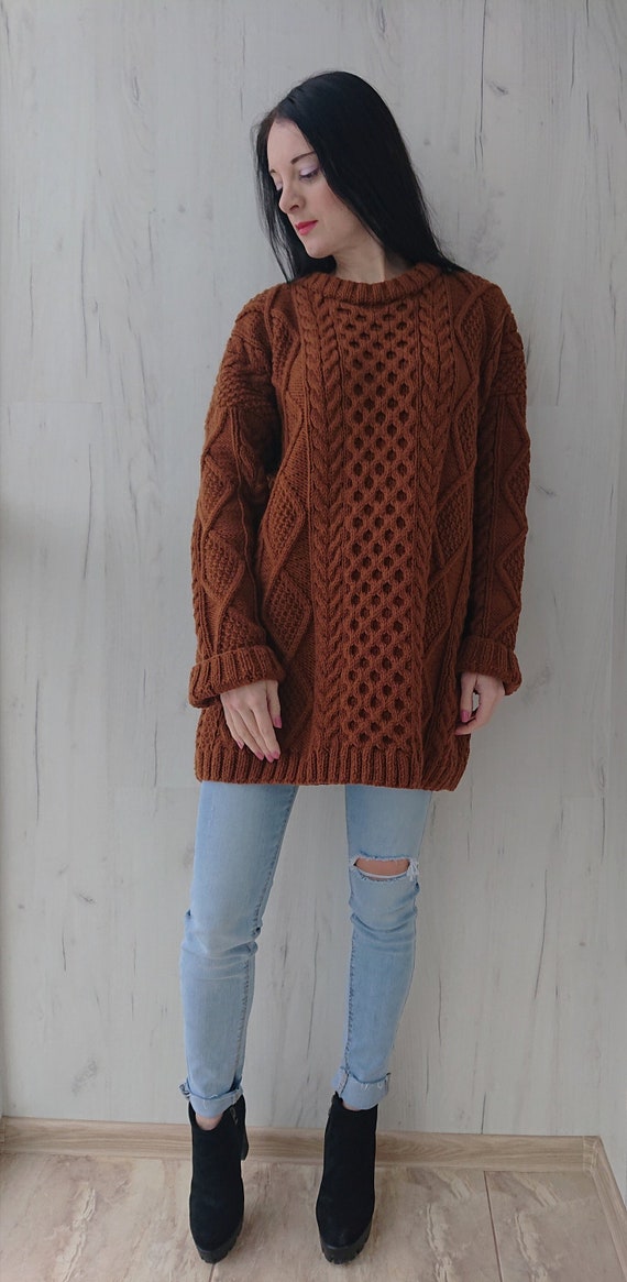 oversized knit dress