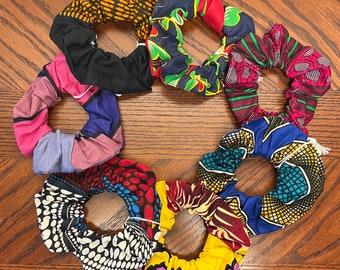 Printed Scrunchies -  Hair Ties