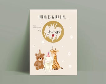 Gender Reveal Card / It's a boy