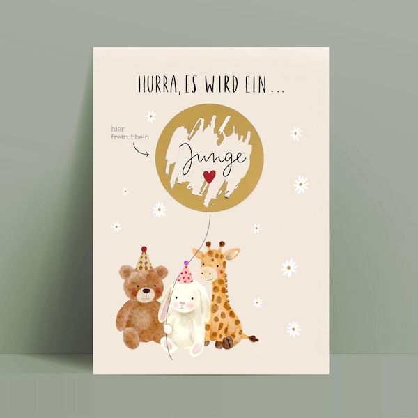 Gender Reveal Card / It's a boy