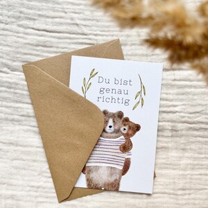 Affirmation card self-love / encouragement card for friends & difficult times image 5