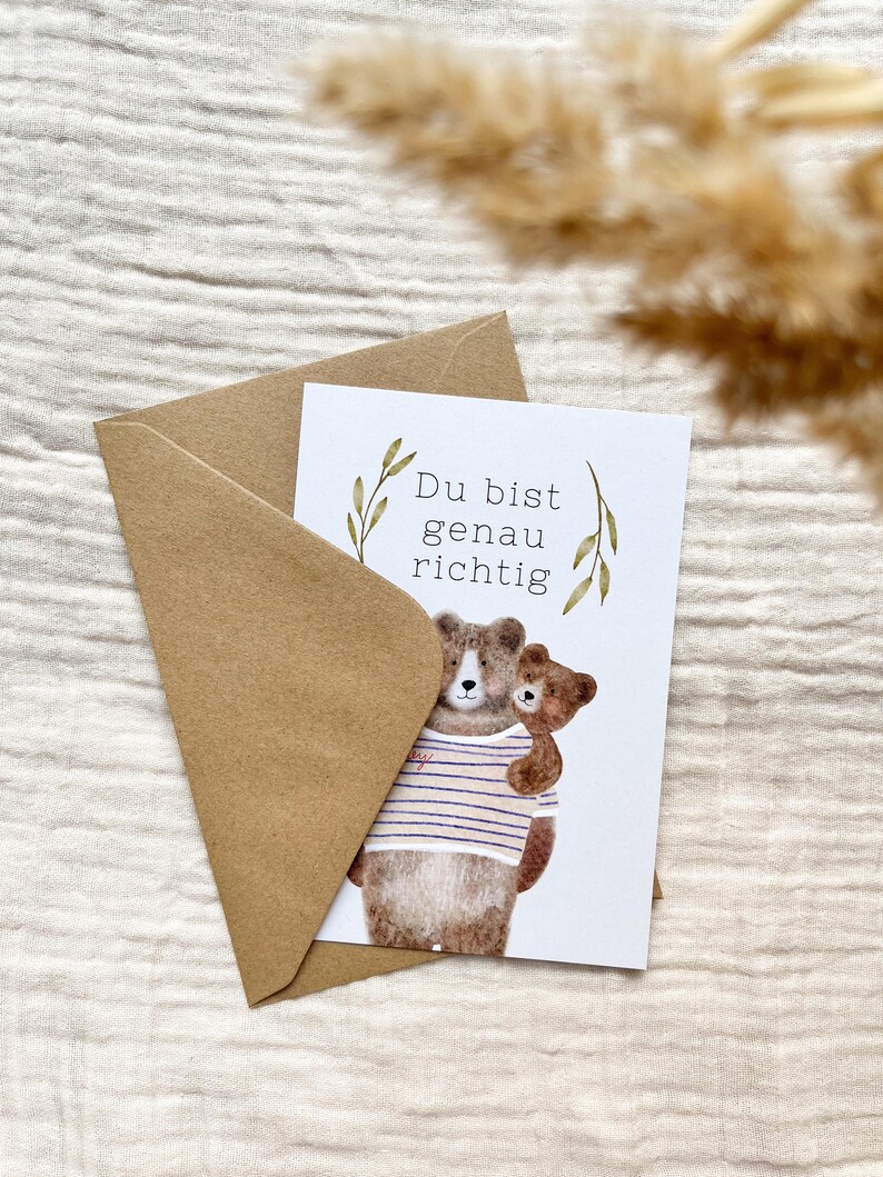 Affirmation card self-love / encouragement card for friends & difficult times image 5