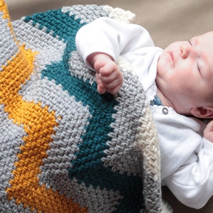 Handmade Baby Blanket Ready to Ship Hand Crochet Modern - Etsy