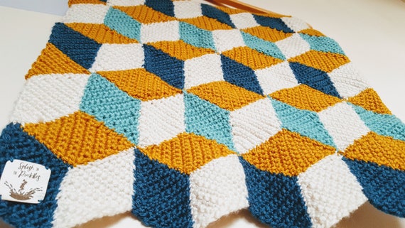 Couverture Moderne Faite A La Main De Bebe Couverture Etsy
