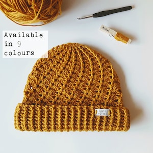 Handmade Crochet Wool Beanie: Chunky Winter Hat